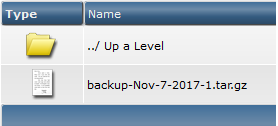 direct admin backup